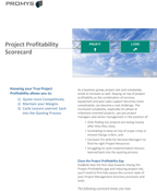 Project Profitability Scorecard